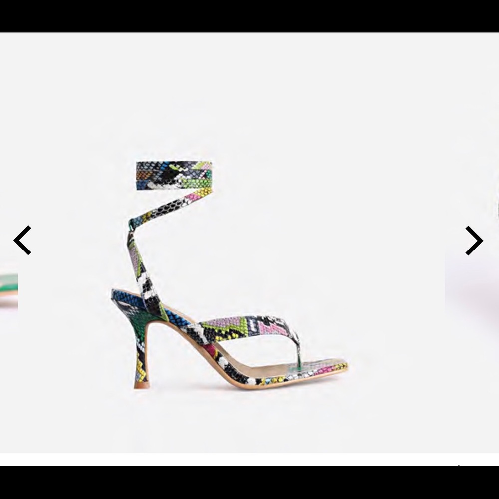 Multi Colored Snakeskin heels